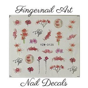 Fingernail Art Nail Decals Waterslide Transfer Stickers